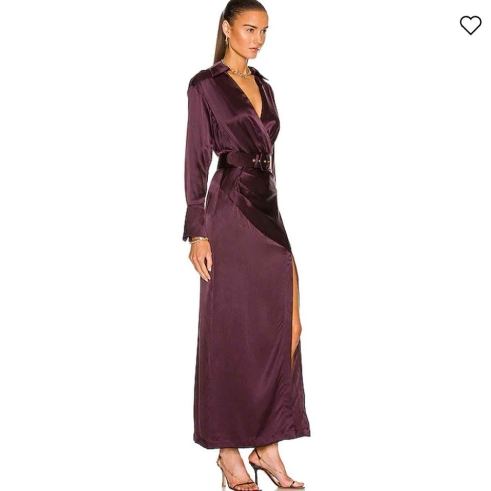 NICHOLAS 100% SILK Belted Wrap Effect Dress